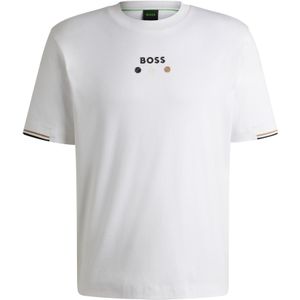 BOSS - Sportshirt - Wit - Katoen - Casual Regular-Fit