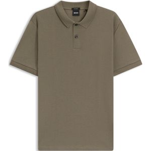 BOSS - Poloshirt - Katoen - Regular Fit - Visgraatstructuur
