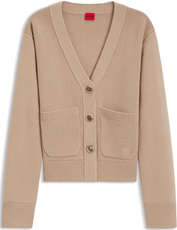 HUGO - Vesten - Wolmix - Met Logostiksel