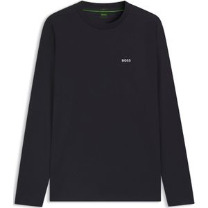BOSS - T-shirt - Stretchkatoen - Met Contrastlogo