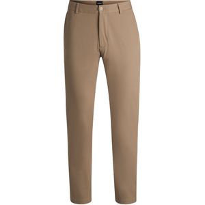 Modern-fit broek van een katoenmix met stretch