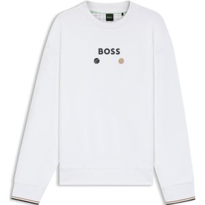 Sweatshirt van katoenen sweatstof met logodetail