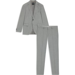 Regular-fit pak met krijtstrepen van scheerwol