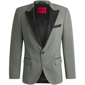 Slim-fit smokingjasje van een wolmix