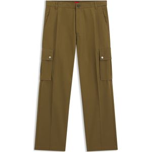 Slim-fit cargobroek van gemerceriseerde katoen