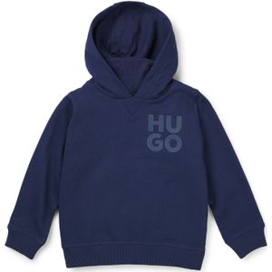 Kinderhoodie van een katoenmix met tweedelig logo