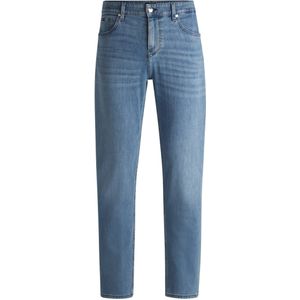 BOSS - Maine - Jeans - Blauw - Regular-fit - Superzacht Stretchdenim