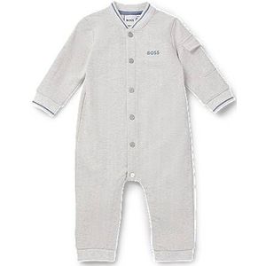 Speelpakje voor baby’s van stretchkatoen met visgraatprint