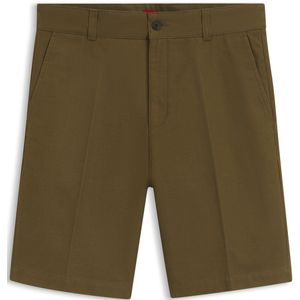 Regular-fit short van gemerceriseerde stretchkatoen