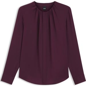BOSS - BANORAH - Blouse - Effen - Regular Fit - Lange Mouwen