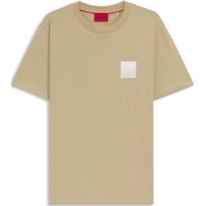 HUGO - T-shirt - Casual - Lichtgrijs - Katoen - 60% Duurzaam