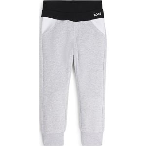 Fleece trainingsbroek voor kinderen van een katoenmix met color-blocking