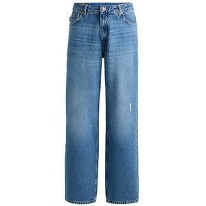 Relaxed-fit jeans van middenblauw katoendenim