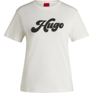 HUGO Womenswear - T-shirt - Katoenen Jersey - Met Retrologo