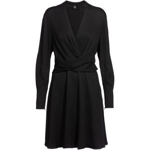 BOSS - Jurk - Lange Mouwen - Opstaande Kraag - Stretchmateriaal