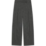 Oversized-fit broek van stretchmateriaal met structuur