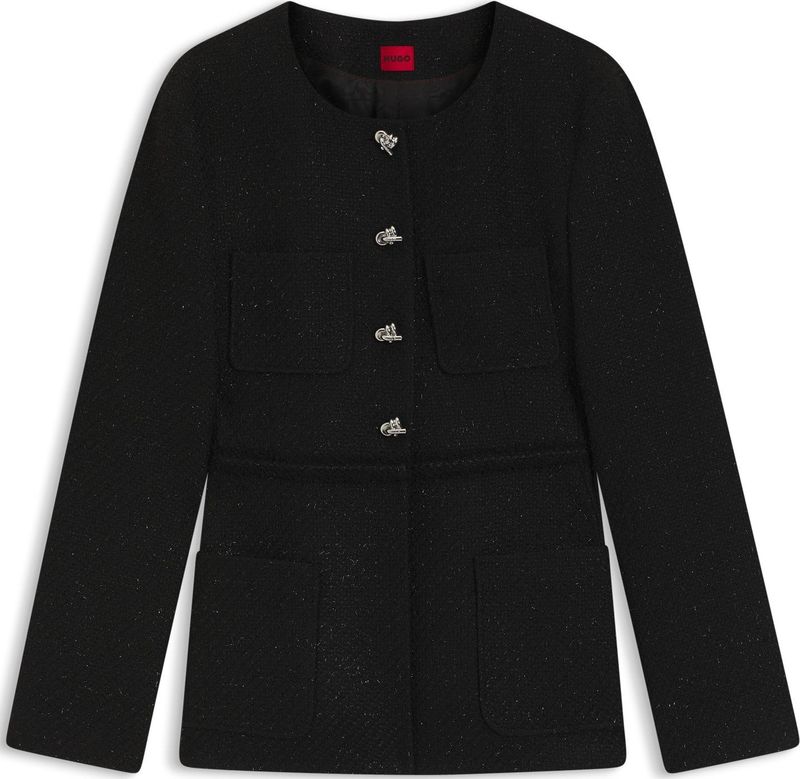 HUGO - Model AFRANZI - Damesblazer - Shaped Fit - Glanzend