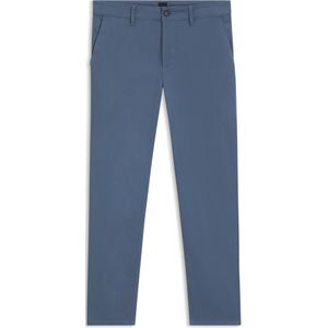 Tapered-fit satijnen chino van stretchkatoen