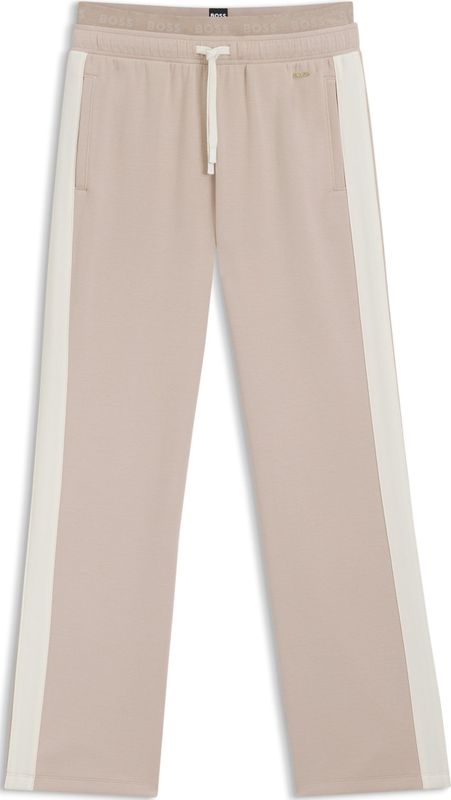 Trainingsbroek met dubbele tailleband en contrasterend detail