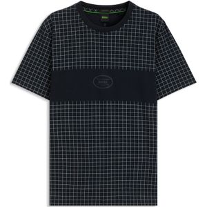 T-shirt van pimakatoen met geruite print