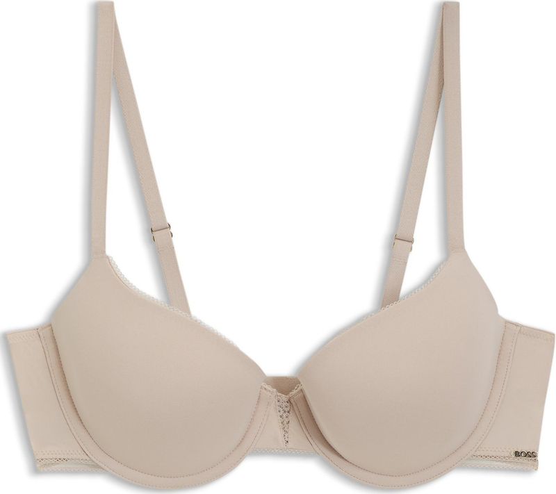BOSS - DEMI_B.PURE - Beha - Effen - Voorgevormde Cup - Met Kant