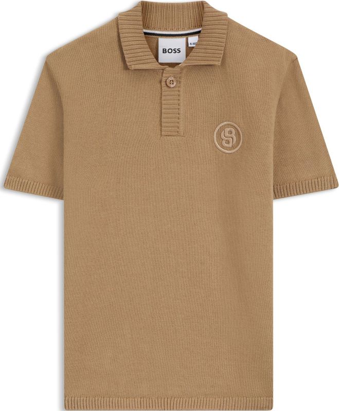 BOSS Polo - Gebreid - Cookie - BOSS - 16 jaar (176) - Polo