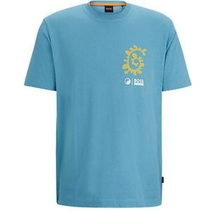 T-shirt van katoenen jersey met decoratief reflecterend artwork