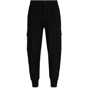 Slim-fit broek van stretchgabardine