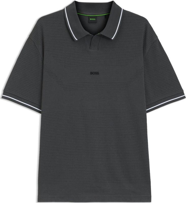 BOSS - Functioneel Shirt - Donkergrijs - Sportshirts