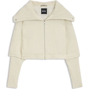 BOSS - Regular-fit Jasje - Met Rits - Oversized Revers