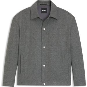 Relaxed-fit overshirt van geborsteld stretchflanel
