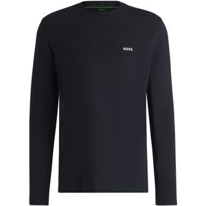 BOSS - T-shirt - Stretchkatoen - Met Contrastlogo