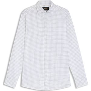 Regular-fit overhemd van Italiaanse geruite katoen