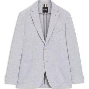 Regular-fit blazer van een katoenmix met visgraatdessin