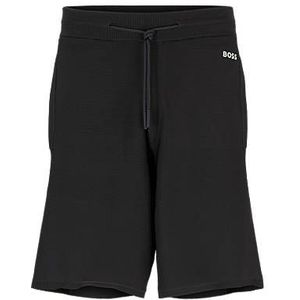 Regular-fit shorts van stretchmateriaal met logodetail