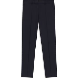 Slim-fit pantalon van scheerwol met stretch