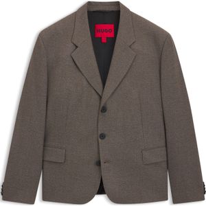 Modern-fit colbert voor alle genders van twill met een moulinéstructuur