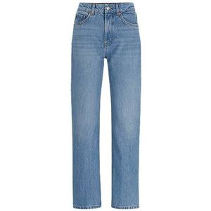 Relaxed-fit jeans van blauw denim