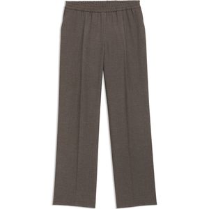 Modern-fit twill broek van moulinégaren met stretch