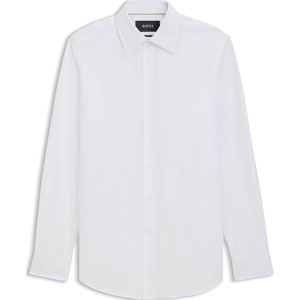 Regular-fit overhemd van katoenen popeline van Italiaans fabricaat