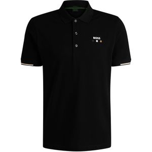 Boss - Paddy Open 25 - Trui - Wit - 100% Katoen, Normale Pasvorm, Korte Mouwen