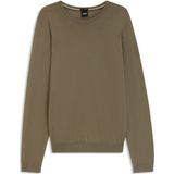 Boss - Leno 10241501 - Trui - Merinowol - Ronde Hals - Slanke Pasvorm