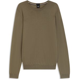 Boss - Leno 10241501 - Trui - Merinowol - Ronde Hals - Slanke Pasvorm