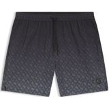 Zwemshorts met logopatch en monogramprint in kleurverloop