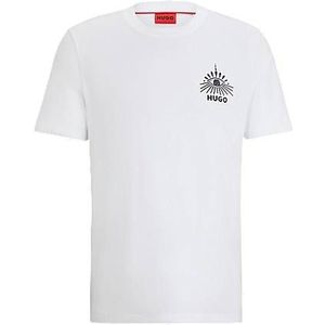 Regular-fit T-shirt van katoenen jersey met nieuw artwork