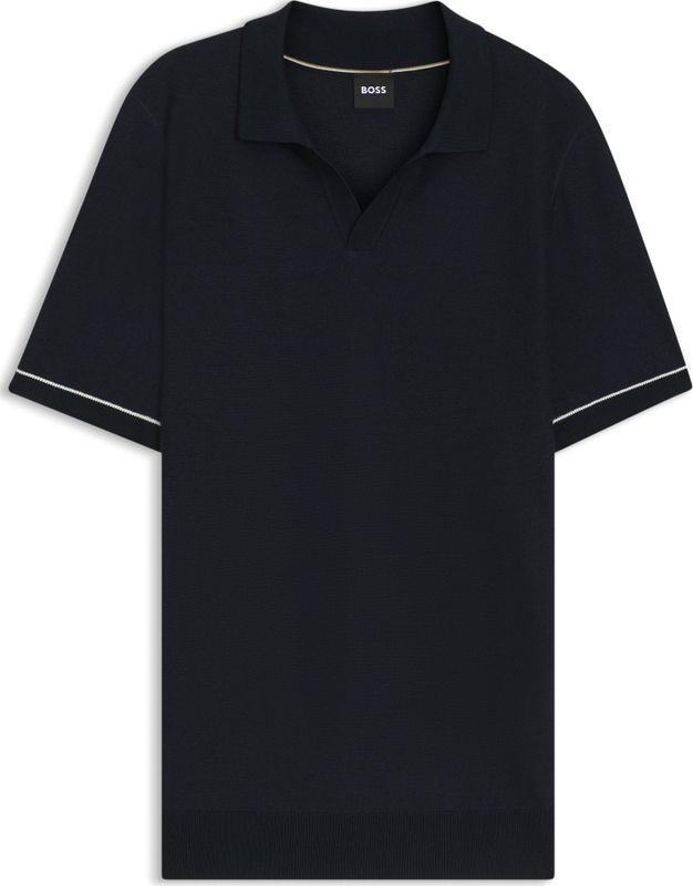 Boss - Jianluca 01 - Poloshirt - Blauw - Katoenmix - Casual Pasvorm