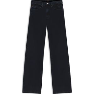 BOSS - Jeans - Blauw-Zwart - Wijde Pijpen - Stevig Denim