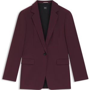 BOSS - Regular-fit Blazer - Kreukbestendige Crêpe