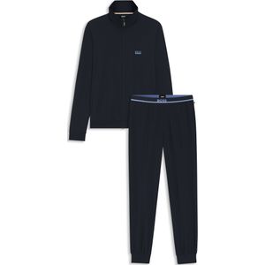 Trainingspak in loungestijl van stretchkatoen met logo’s