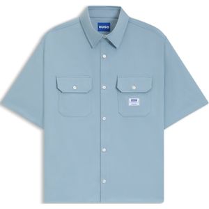 HUGO - Overhemd - Katoenen Twill - Oversized Pasvorm